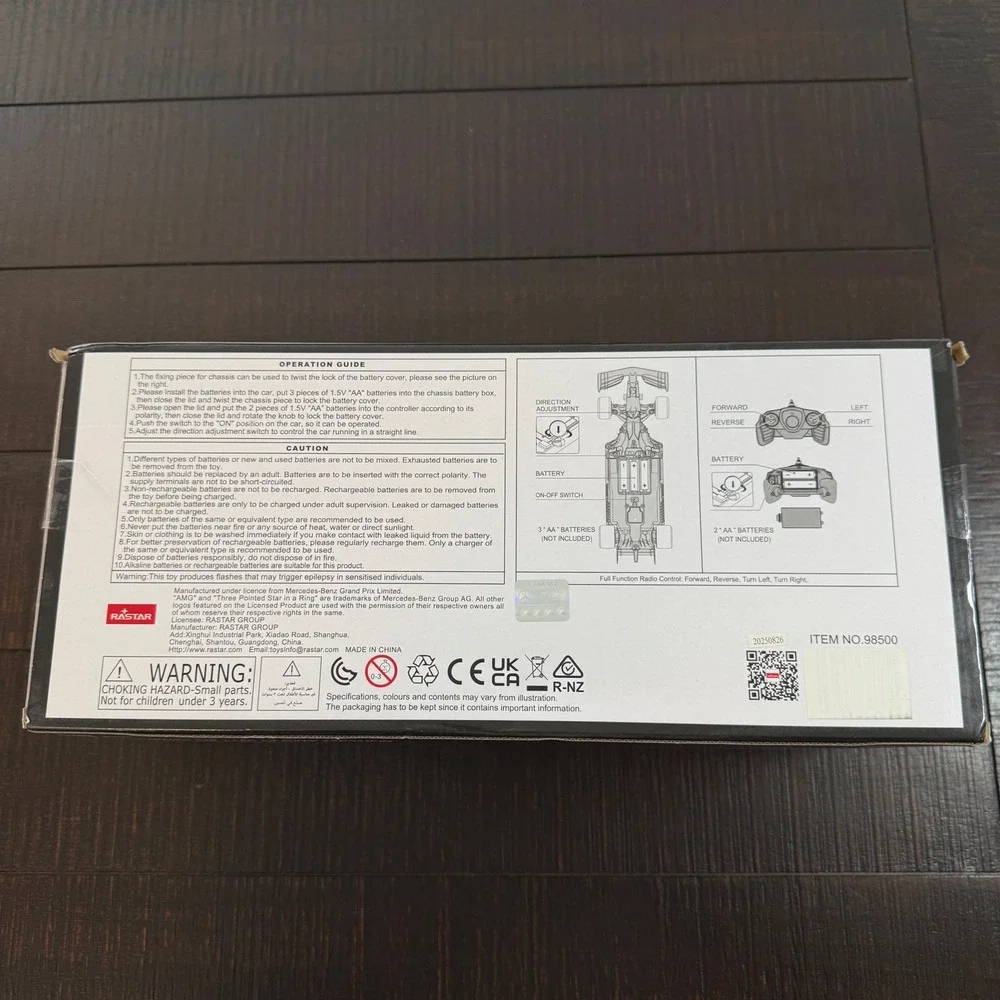 Rastar Mercedes-AMG F1 W11 EQ Performance RC Car 1:18 Scale Lewis Hamilton 98500